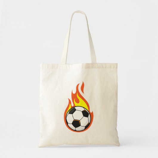 Tote Bag Football en feu (Devant)