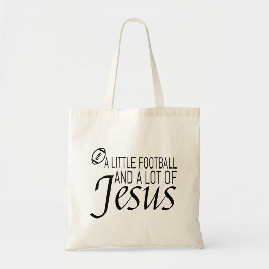 Tote Bag Football et Jésus (Devant)