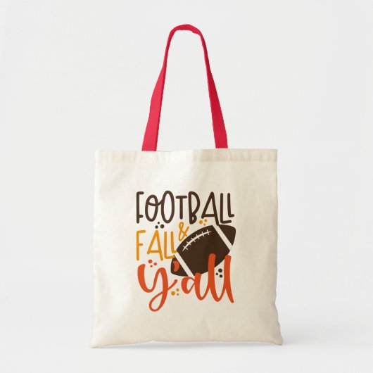 Tote Bag Football Fall & Y'all (Devant)