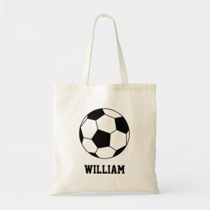 Tote Bag Football Football Sports Joueur Nom personnalisé