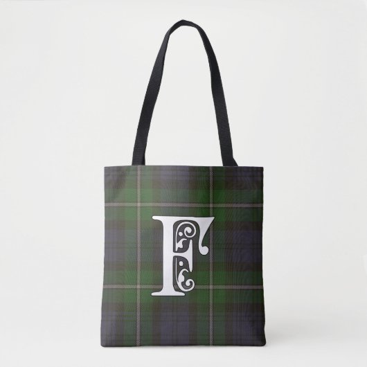 Tote Bag Forbes Clan Tartan Monogramme (Devant)