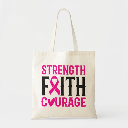 Tote Bag Force et courage (Devant)