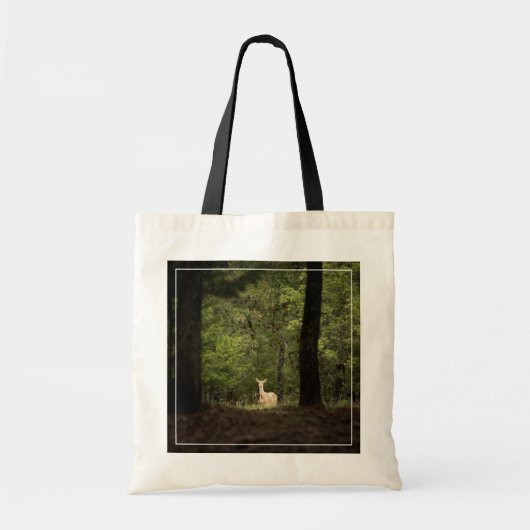 Tote Bag Forest | A White Tailed Deer in the Woods (Devant)