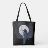 Tote Bag Forest Raven Cold Moon (Dos)
