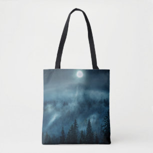 Tote Bag Forests Moonlit Forest