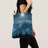 Tote Bag Forests | Moonlit Forest (De près)