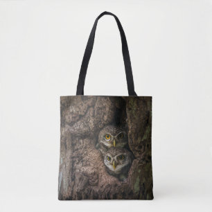 Tote Bag Forests Two Owls Looking