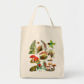 Tote Bag Forêt, champignons sauvages (Devant)