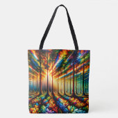 Tote Bag Forêt colorée (Devant)
