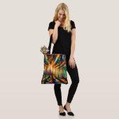 Tote Bag Forêt colorée (Sur le modèle)