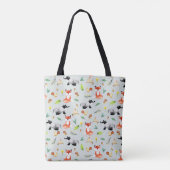 Tote Bag Forêt de bois mou Motif animal et nom Enfants (Dos)