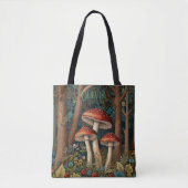 Tote Bag Forêt de champignons rétro (Devant)