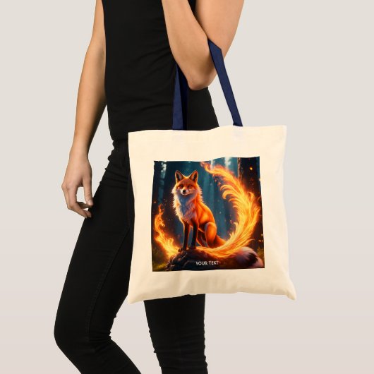 Tote Bag Forêt de feu de Fox Vide Imaginaire (Devant (produit))