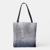 Tote Bag Forêt de neige d'hiver (Dos)