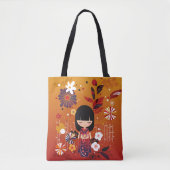 Tote Bag Forêt de poupées Kokeshi (Devant)