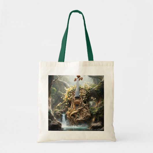 Tote Bag Forêt de violon géant Imaginaire mignon (Devant)
