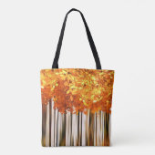Tote Bag Forêt d'érable d'automne moderne bois d'automne (Dos)