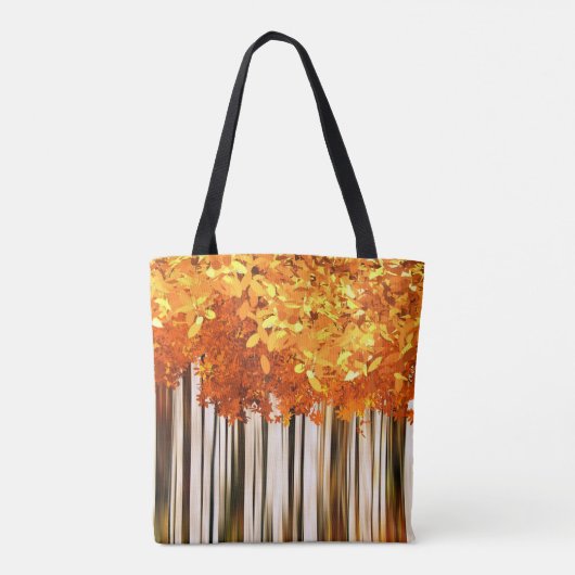 Tote Bag Forêt d'érable d'automne moderne bois d'automne (Dos)
