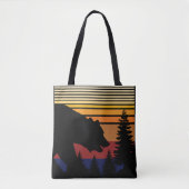 Tote Bag Forêt des ours Vintage (Devant)