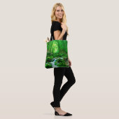 Tote Bag Forêt d'été profonde, backwoods, profonde, profond (Sur le modèle)