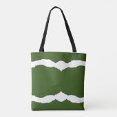 Tote Bag Forêt d'onde tronquée verte (Dos)