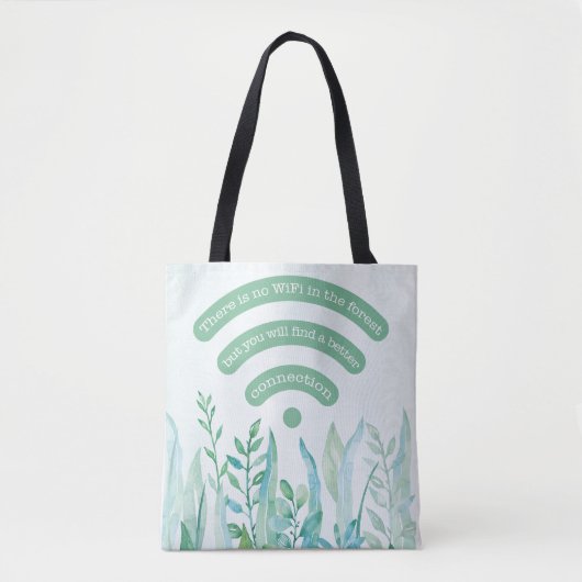 Tote Bag Forêt - feuilles tropicaux plus devis (Devant)