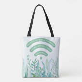 Tote Bag Forêt - feuilles tropicaux plus devis (Dos)