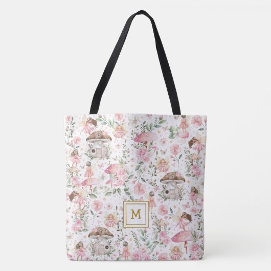 Tote Bag Forêt magique Fairy Rose Jardin Floral (Devant)