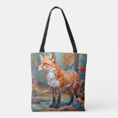 Tote Bag Forêt Mosaic Fox (Dos)