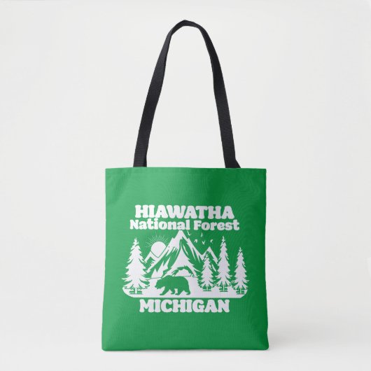 Tote Bag Forêt nationale de Hiawatha Michigan (Devant)