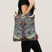 Tote Bag Forêt Surreal Owl (De près)