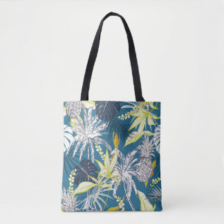 Tote Bag Forêt tropicale : Main colorée dessinée.