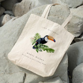 Tote Bag Forêt tropicale tropicale Faune toucan N'importe q
