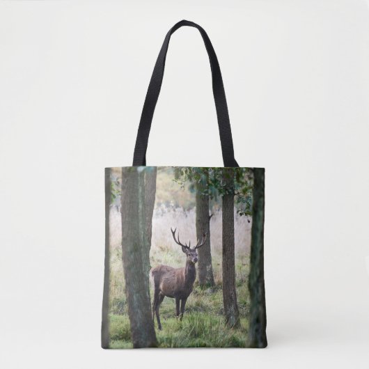 Tote Bag Forêt | Woodlands & Red Deer (Devant)