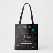 Tote Bag Forever Numbers:  Black (Devant)