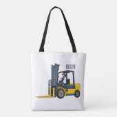 Tote Bag Forklift cartoon illustration (Dos)