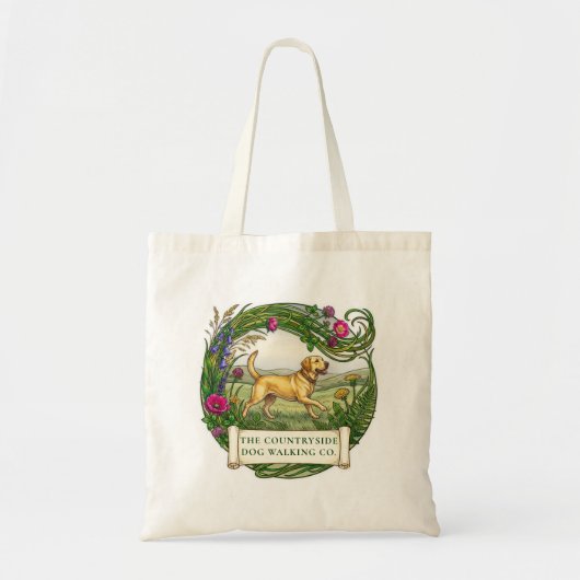 Tote Bag Formation de promenade de chien Labrador (Devant)