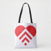Tote Bag Forme cardiaque (Devant)