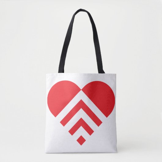 Tote Bag Forme cardiaque (Devant)