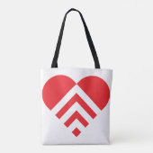 Tote Bag Forme cardiaque (Dos)