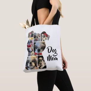 Tote Bag Forme de chien personnalisée Photo Collage Cadeau