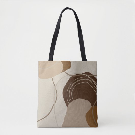 Tote Bag Formes Abstraites en terre cuite (Devant)