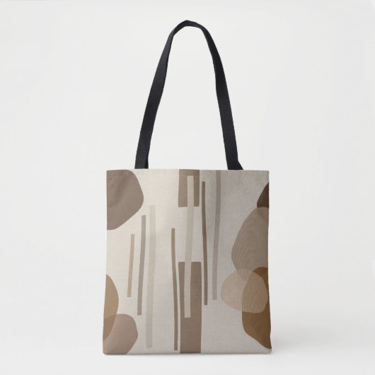 Tote Bag Formes Abstraites en terre cuite (Devant)