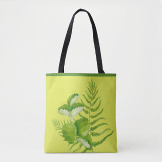 Tote Bag Formes en vert sur un fourre-tout