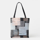Tote Bag Formes et bandes géométriques (Dos)