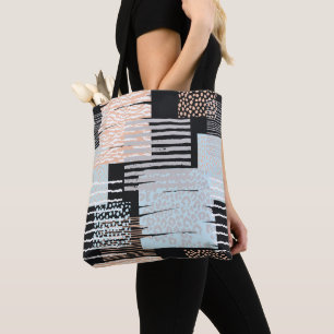 Tote Bag Formes et bandes géométriques