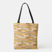 Tote Bag Formes géométriques abstraites dans des tons beige (Dos)