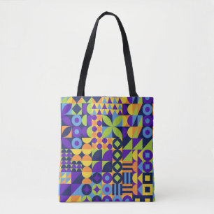 Tote Bag formes géométriques Abstraites motif transparent