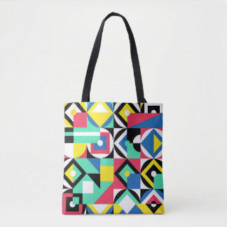 Tote Bag Formes géométriques colorées Ornement décoratif