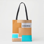 Tote Bag Formes géométriques découpées en papier (Devant)